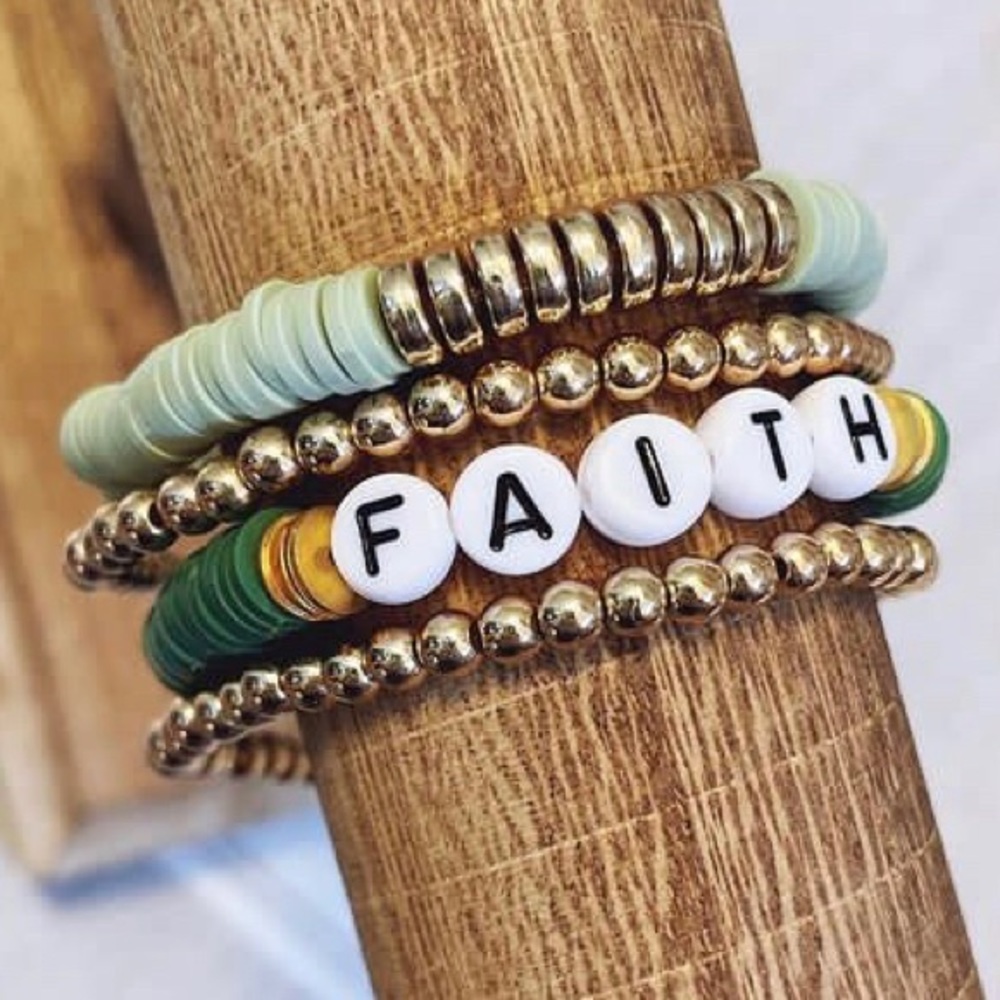 Faith Beaded Bracelet